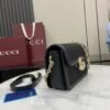 Gucci Go small shoulder bag in black GG canvas