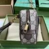 GUCCI Ophidia medium top handle bag in Beige GG Canvas