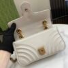 GUCCI GG Marmont small shoulder bag in light grey leather
