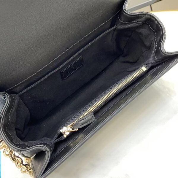Gucci Go small shoulder bag in black GG canvas