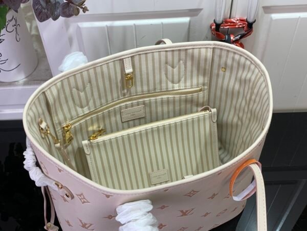 LV Neverfull MM Monogram Empreinte Leather