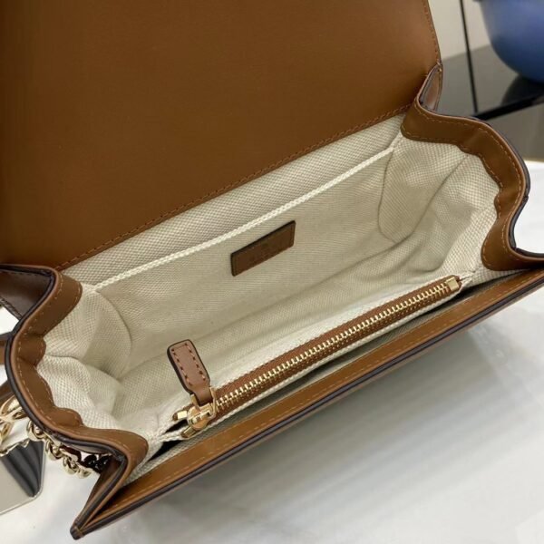 Gucci GG Go small shoulder bag in Brown Leather