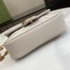 GUCCI GG Marmont mini bag in white chevron leather
