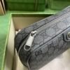 GUCCI Ophidia small toiletry case in grey and black Supreme