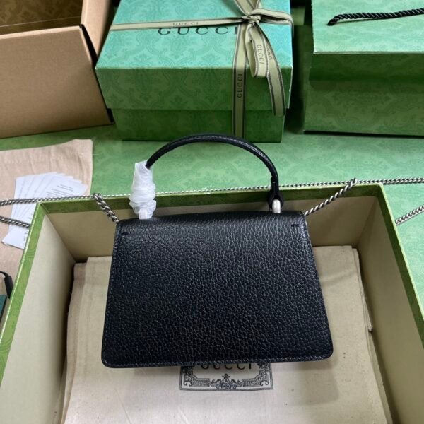 Gucci GG Dionysus Mini Black in Calfskin with Silver-tone