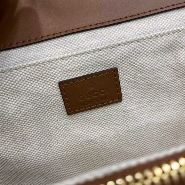 Gucci GG Go small shoulder bag in Brown Leather