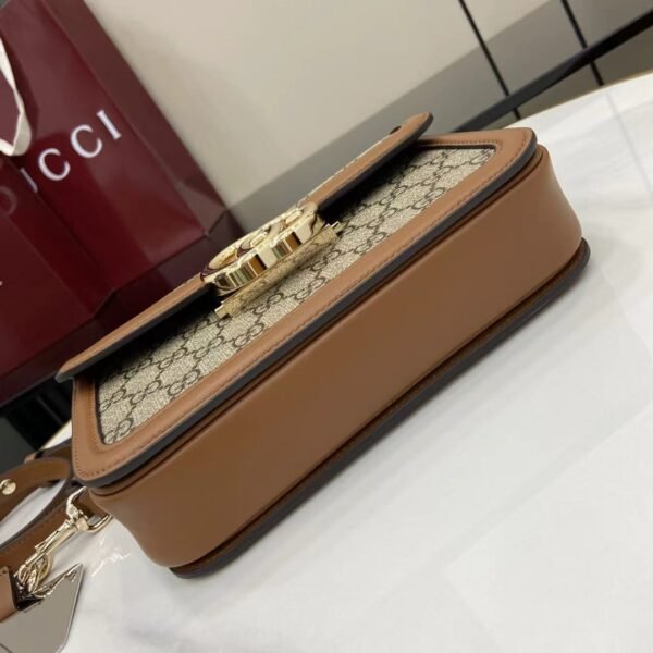 Gucci GG Go small shoulder bag in Brown Leather