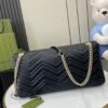 GUCCI GG Marmont medium shoulder bag Variation black leather