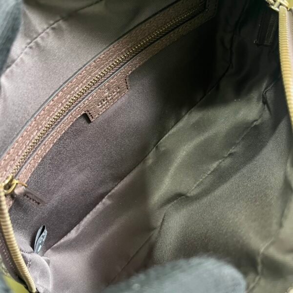 GUCCI Ophidia small crossbody bag in Beige Green GG Canvas