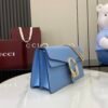 GUCCI GG Dionysus wallet on chain in light blue leather