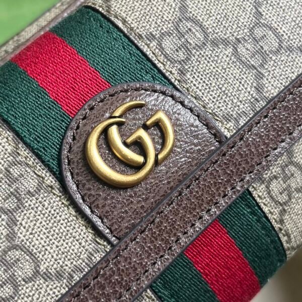 GUCCI Ophidia mini bag in beige and ebony Supreme