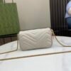 GUCCI GG Marmont mini bag in white chevron leather