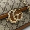 Gucci GG Go small shoulder bag in Brown Leather