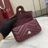 GUCCI GG Marmont mini shoulder bag in Rosso Ancora red leather
