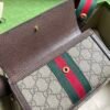 GUCCI Ophidia mini bag in beige and ebony Supreme