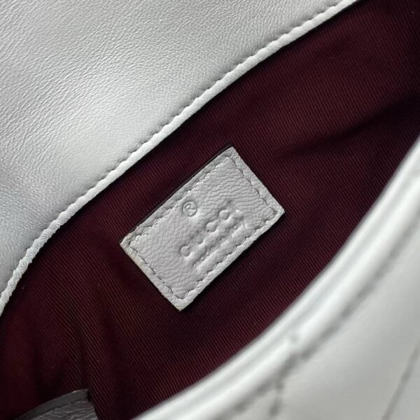 GUCCI GG Marmont mini shoulder bag in white leather