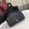 GUCCI GG Marmont mini shoulder bag in black leather