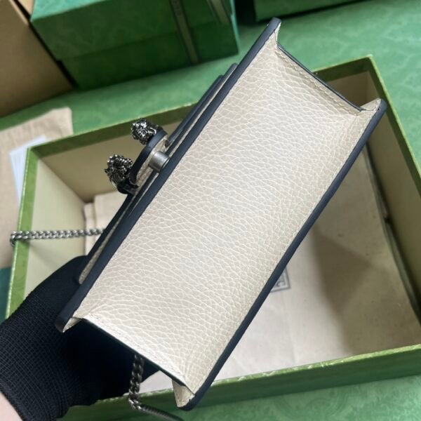 GUCCI White Dionysus Mini Top Handle Bag Leather Handbag
