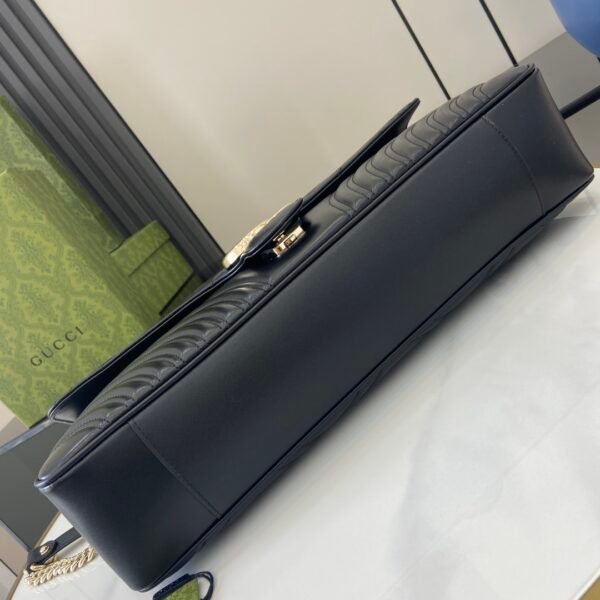 GUCCI GG Marmont medium shoulder bag Variation black leather