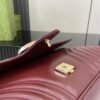GUCCI GG Marmont medium shoulder bag Variation Rosso Ancora red leather