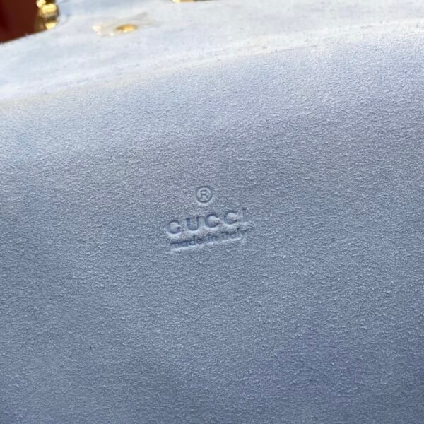 GUCCI GG Dionysus wallet on chain in light blue leather