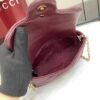 GUCCI GG Marmont mini shoulder bag in Rosso Ancora red leather