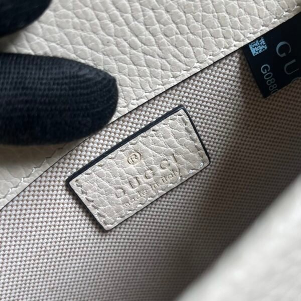 GUCCI White Dionysus Mini Top Handle Bag Leather Handbag