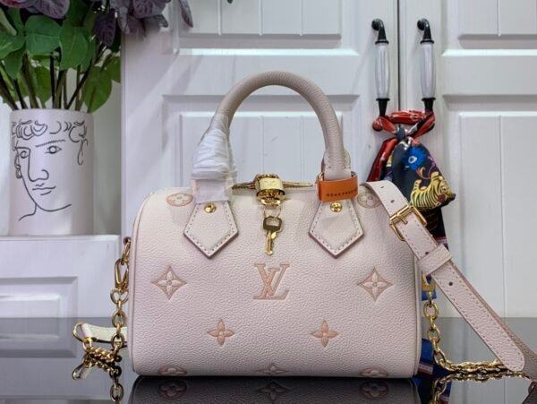 LV Nano Speedy Monogram Empreinte Leather