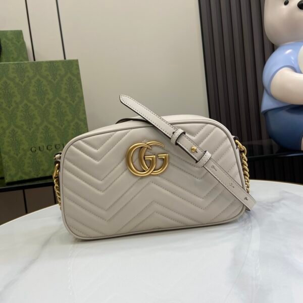 GUCCI GG Marmont small camera bag in Black Leather