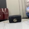 GUCCI GG Marmont mini shoulder bag in black leather