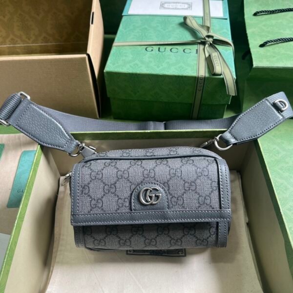 Gucci Men's Supreme GG Monogram Mini Bag in Black