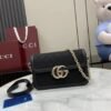 Gucci Go small shoulder bag in black GG canvas