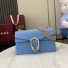 GUCCI GG Dionysus wallet on chain in light blue leather