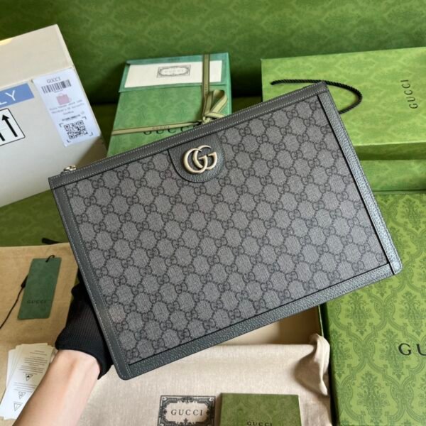 GUCCI Ophidia GG Supreme canvas pouch