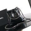 Chanel Black Quilted Calfskin Leather Chanel 22 Mini Bag
