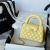 Chanel MM Kelly Shopper Yellow Handle Bags