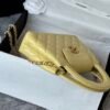 Chanel MM Kelly Shopper Yellow Handle Bags