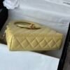 Chanel MM Kelly Shopper Yellow Handle Bags
