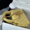Chanel MM Kelly Shopper Yellow Handle Bags