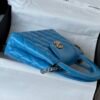 Chanel MM Kelly Shopper Blue Handle Bags