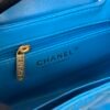 Chanel MM Kelly Shopper Blue Handle Bags