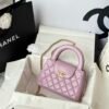 Chanel MM Kelly Shopper Lilac Handle Bags