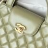 Chanel MM Kelly Shopper Khaki Handle Bags