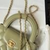 Chanel MM Kelly Shopper Khaki Handle Bags