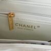 Chanel MM Kelly Shopper White Shiny Handle Bags