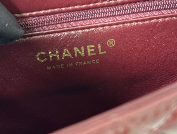 Chanel MM Kelly Shopper Cherry Red Handle Bags