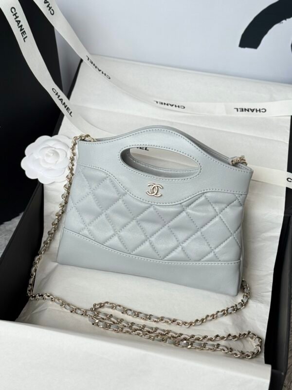 Chanel Shoulder Mini Bag 31 Nano Grey