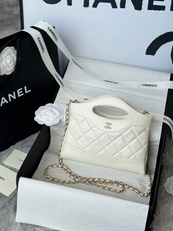 Chanel Shoulder Mini Bag 31 Nano White