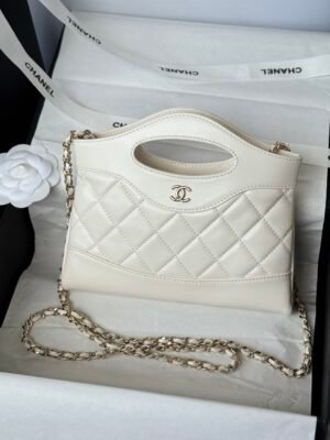 Chanel Shoulder Mini Bag 31 Nano White