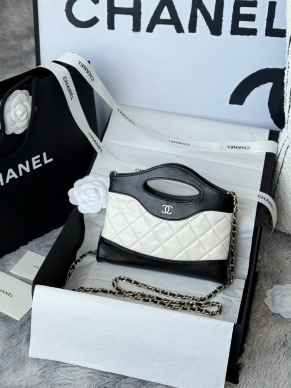 Chanel Shoulder Mini Bag 31 Nano Black × White